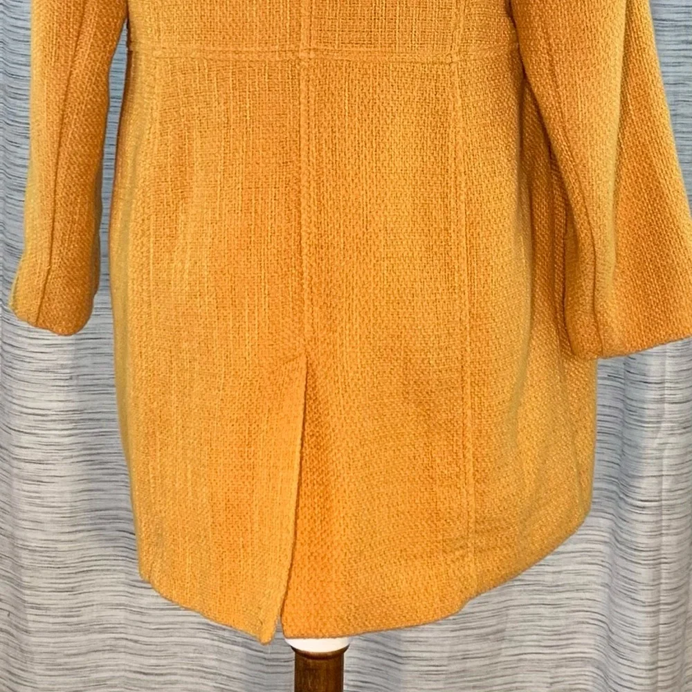 Chico's Mustard Twill Light Coat. - Picture 14 of 16